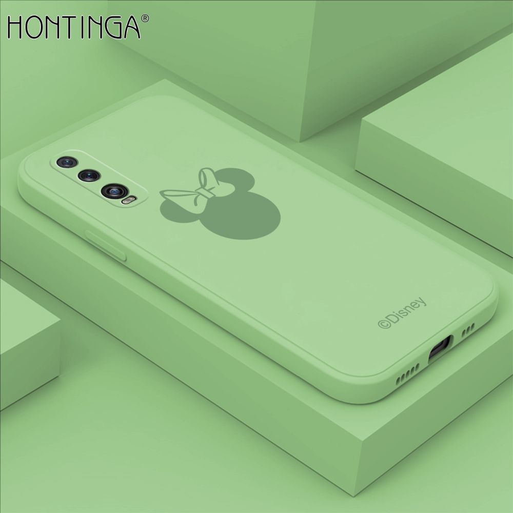 Hontinga for OPPO Find X2 Case Cartoon Mouse Phone Case Soft Square Edge Silicone Cases Full Lens Cover Shockproof Protection Cover