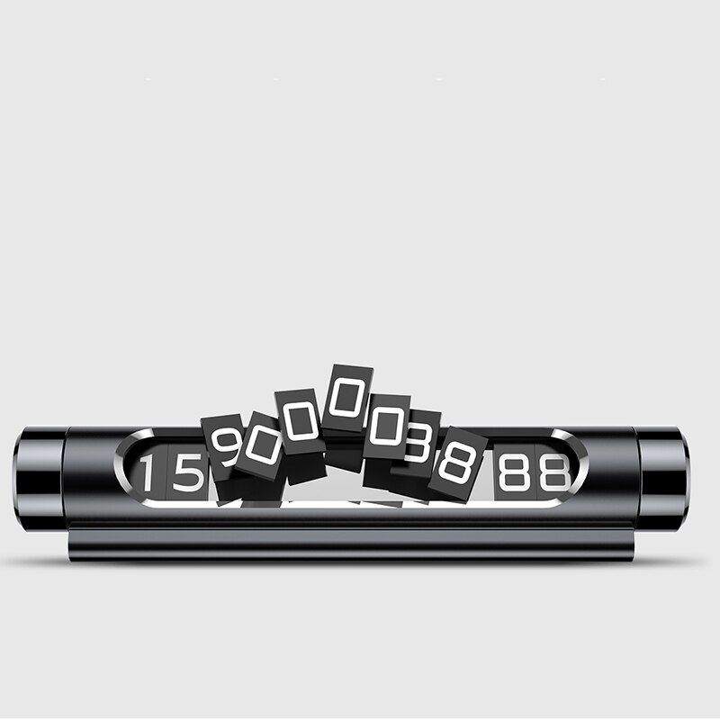 Baseus Car Temporary Parking Card For Car Phone Holder Luminous Phone Number Plate Auto Rotary Car-styling Accessories