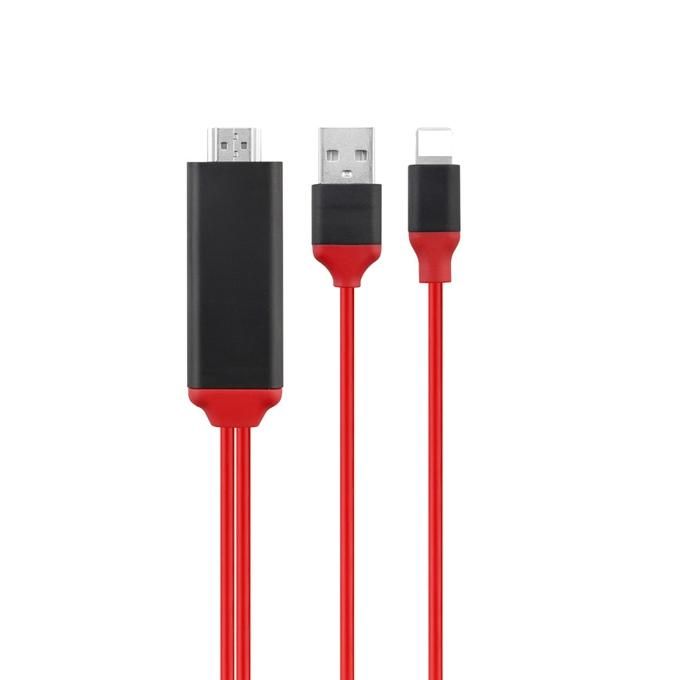 Lightning Data Cable - Black and Red