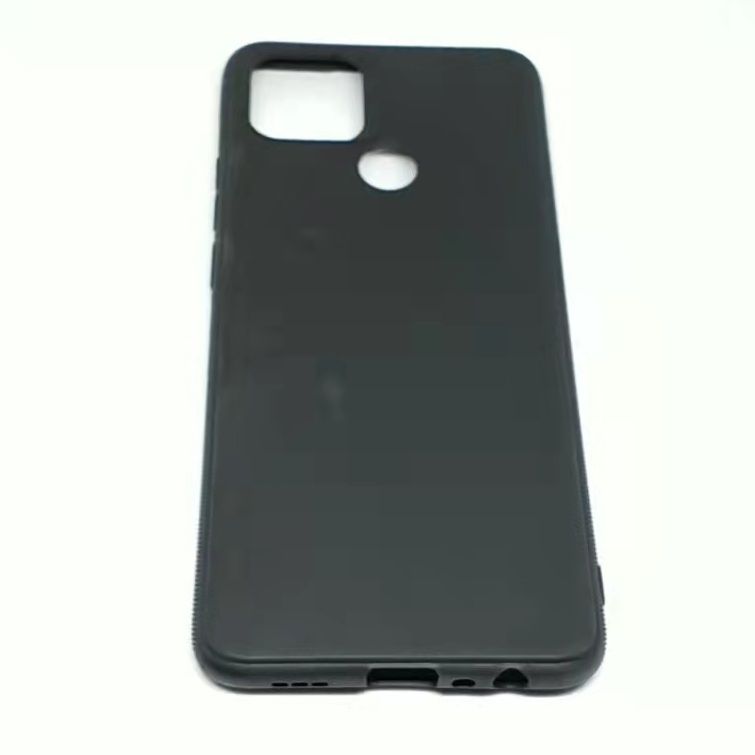 Oppo A15 / Oppo A15s Premium Silicone TPU Ultra-Thin Black Flexible Protective Mobile Phone Back Cover - Black - Mobile Back Cover