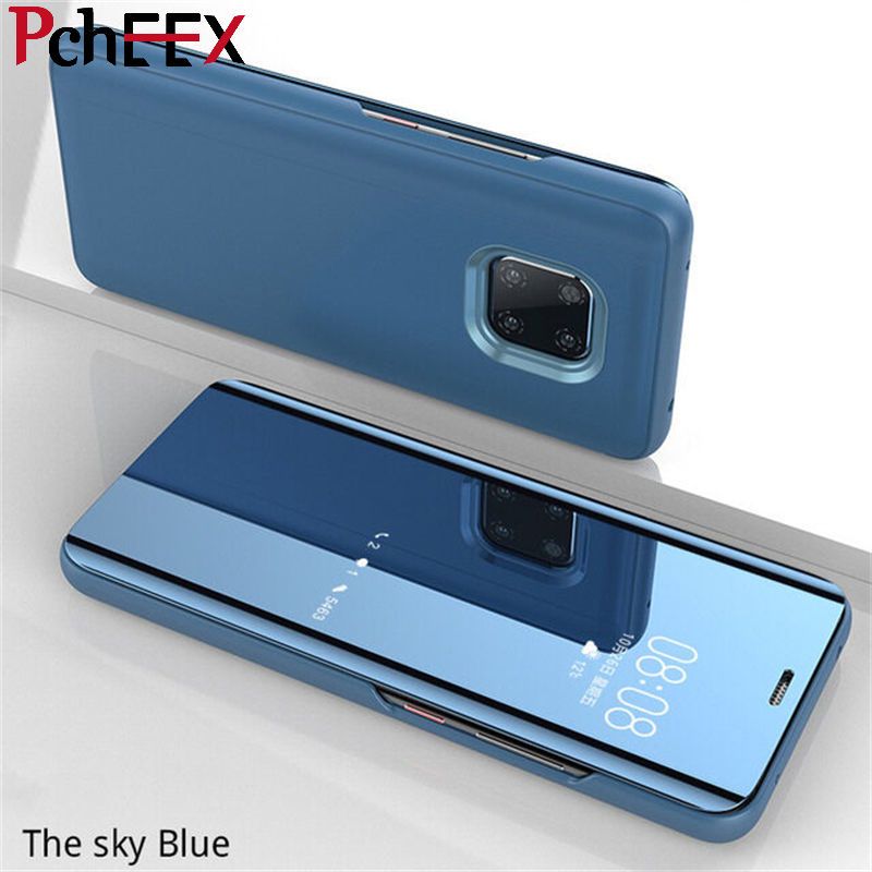 For Huawei Mate 10 Phone Case, Smart Clear View Cover Flip Stand Mirror Casing