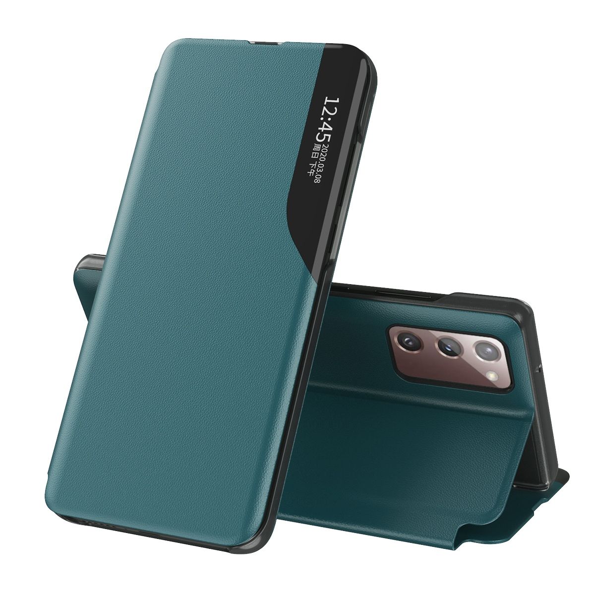For Samsung Galaxy S20 FE Smart View Window Flip Stand Cover PU Leather Protective Case