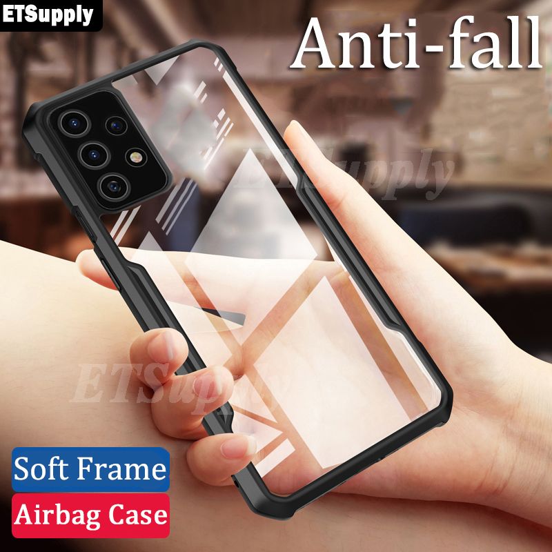 For Samsung Galaxy A32 4G Phone Case Transparent Hard Armor Cover Full Protector Phone Casing HP for Samsung A32