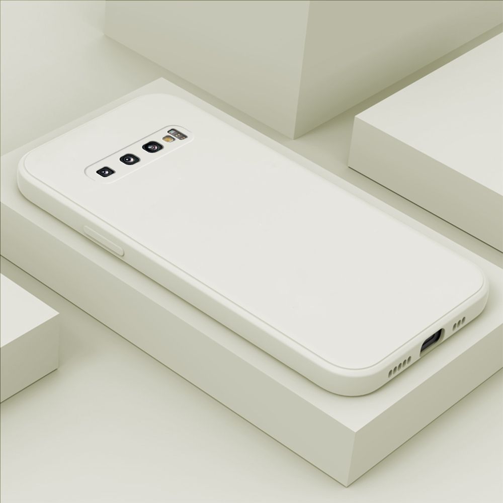 Hontinga for Samsung Galaxy S10 Case Thin Soft Luxury Square Liquid Silicone Phone Case Candy Cover