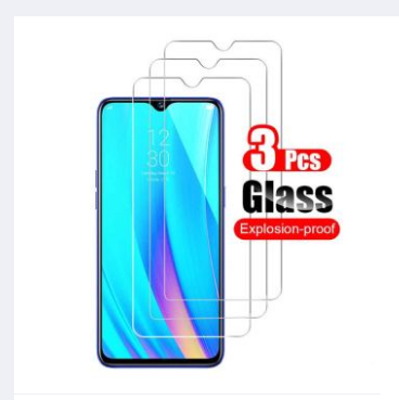 3 PCS(Combo) 5D/6D/9D/11D/13D/ 21d/Tempered Glass For Realme C3/5I/6I/C11/C12/C15/20A/C21/C21Y/C25/C25S/C25Y/NARZO20/BARZO30A BY M.B TELICOM