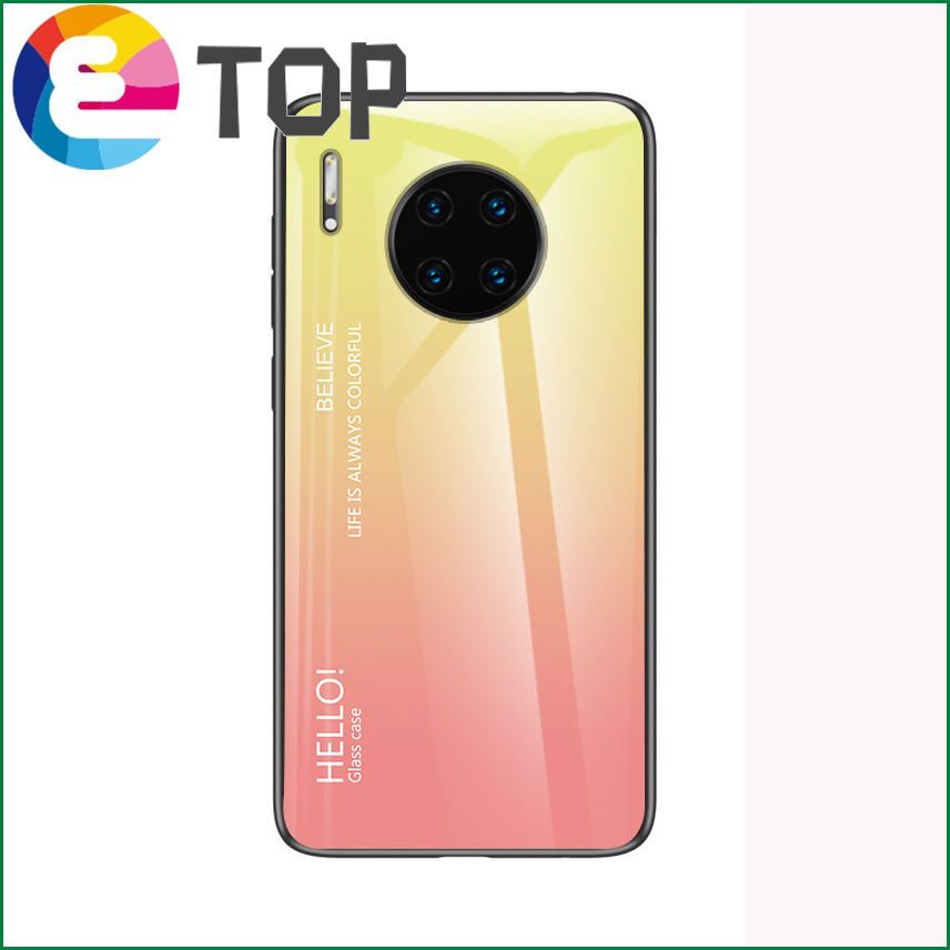 Huawei mate40 mobile phone case gradient glass Nova87 protective cover for 30P40Pro glory 50 new male