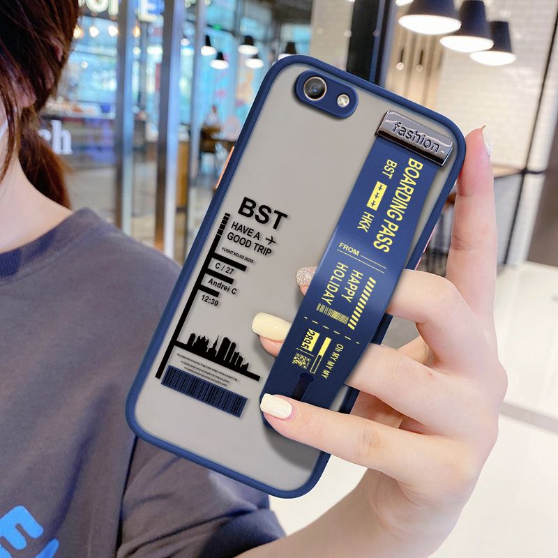 UCUC for OPPO F1S Wrist Strap Case Creative Printing City Landscape Wristband Printing Cover Shockproof Frosted Phone Case