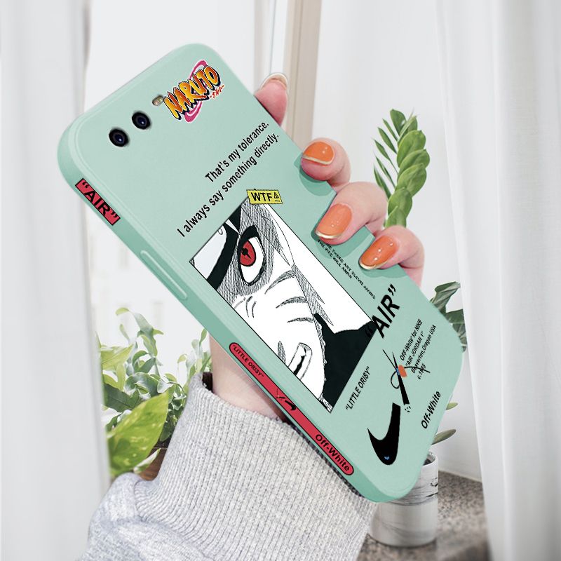 AMORVOR for Huawei P10 Plus Back Cover Anime Uzumaki Naruto Side design Soft Case Liquid Silicone Phone Cases