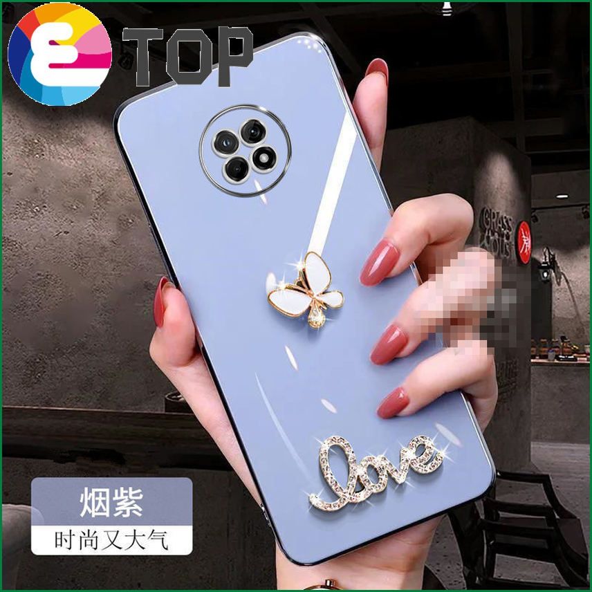 Suitable for vivoX60Pro mobile phone shell new butterfly electroplating silicone Y53S protective cover soft X70Y73S9 men and women