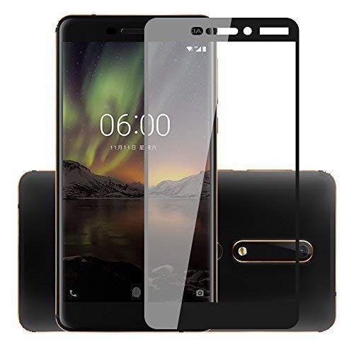 Tempered Glass Screen Protector 6D/9D/11D For Nokia 6.1- Black