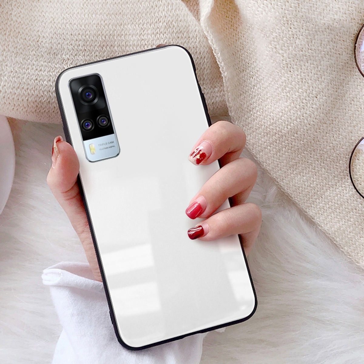 Vivo Y51s "HONG KONG DESIGN" Scratchproof Tempered Glass Cover Case