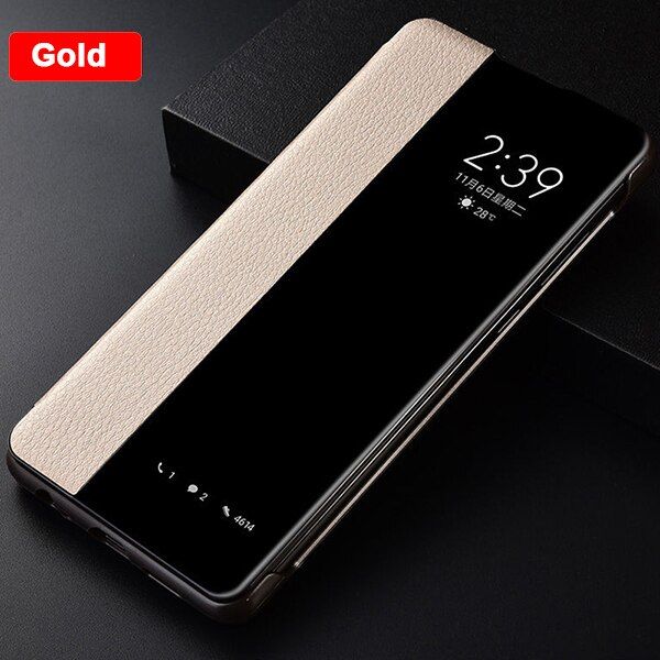 Smart View Flip PU Leather Case For Huawei Honor 20 30 Pro 8X 10 10i P Smart Plus 2019 2018 Z Auto Sleep Wake Phone Cover