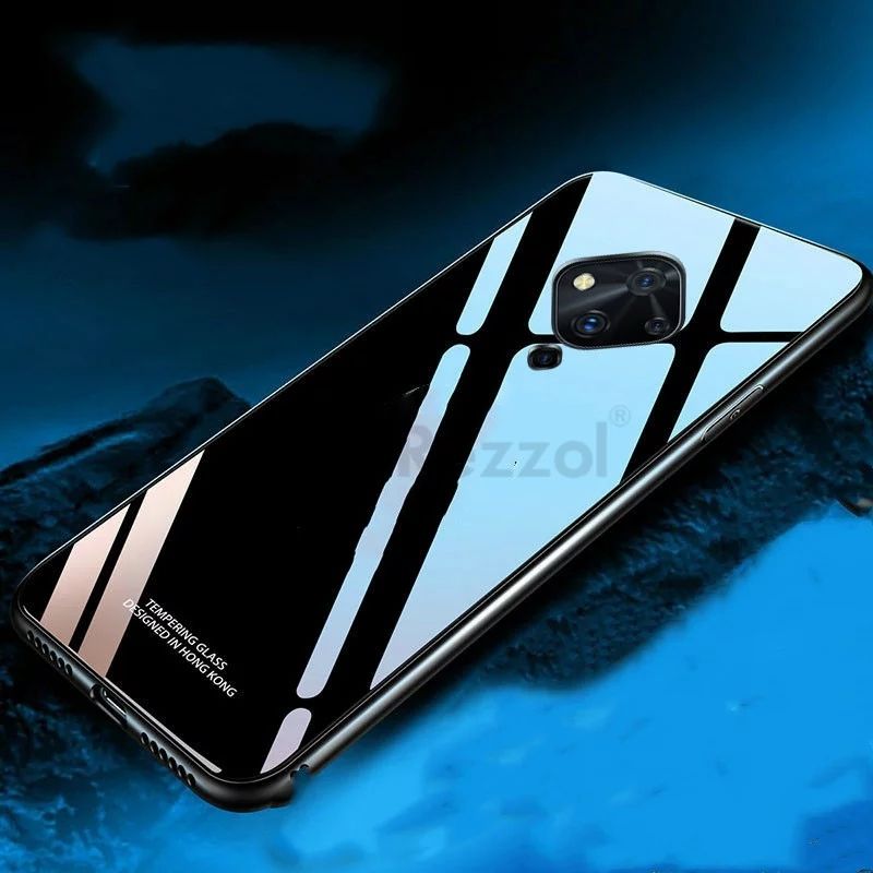 For vivo S1 Pro ((100% )) “HONG KONG Design” Tempered Glass Protector Casing Glass Back Phone Cover