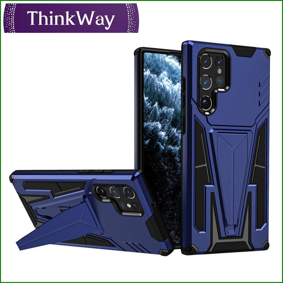 V-shaped rotatable magnetic car practical bracket anti-fall shock-proof mobile phone suit armor mobile phone case For Samsung S21 Plus/S21+ & Samsung S21 Ultra