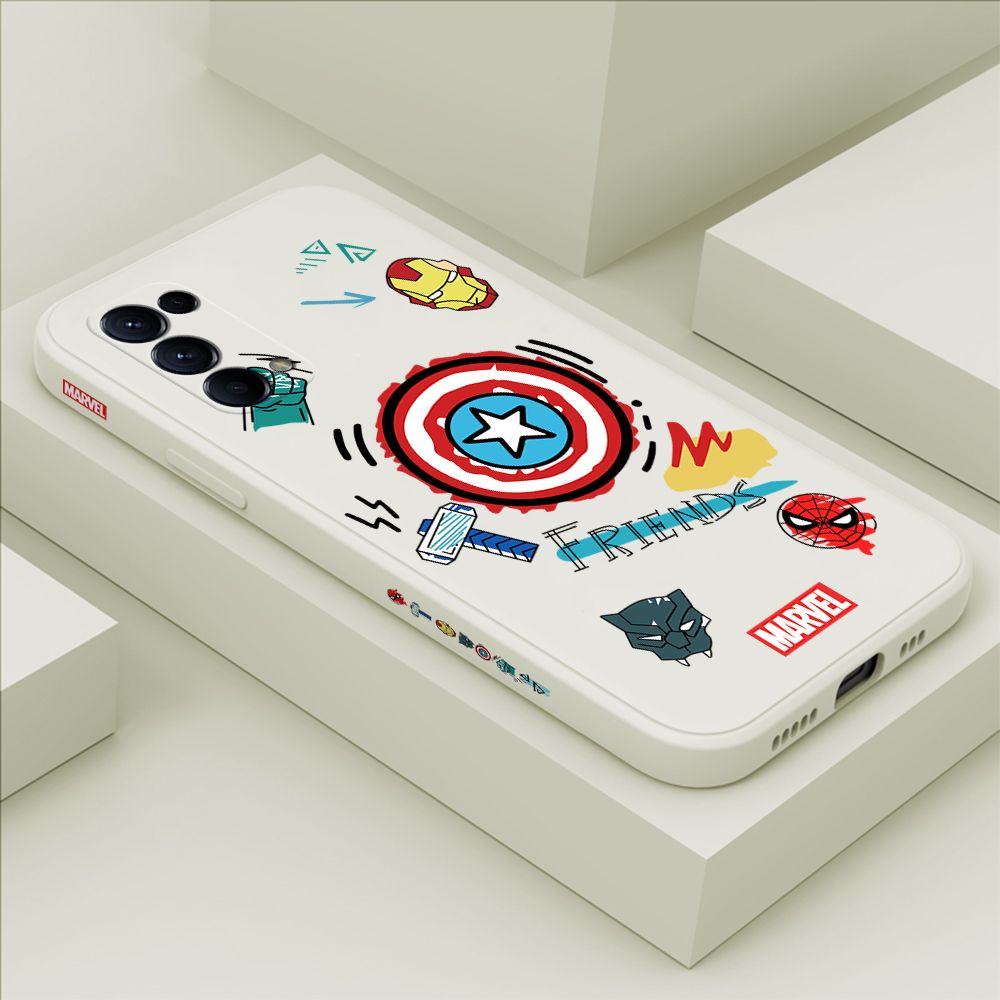 ZeroQiQi for OPPO Reno 5 5G Case Cartoon Anime Icon Phone Cover Soft Full Lens Protection Casing Ultra Thin Soft Liquid Silicone Phone Cases