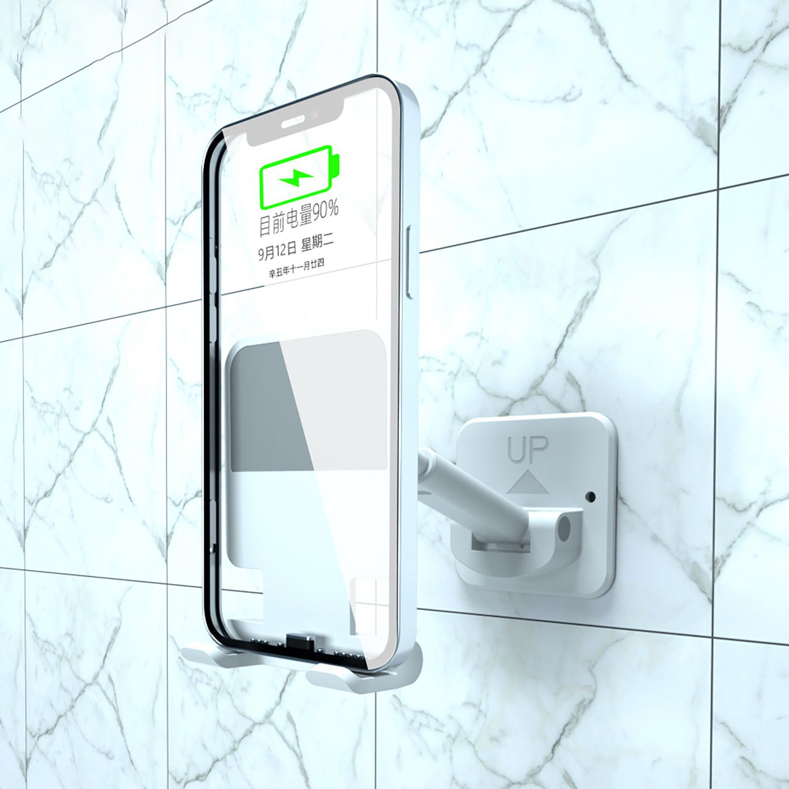 Farfi Mobile Phone Holder Retractable Smart Phone Wall Hanging Stand
