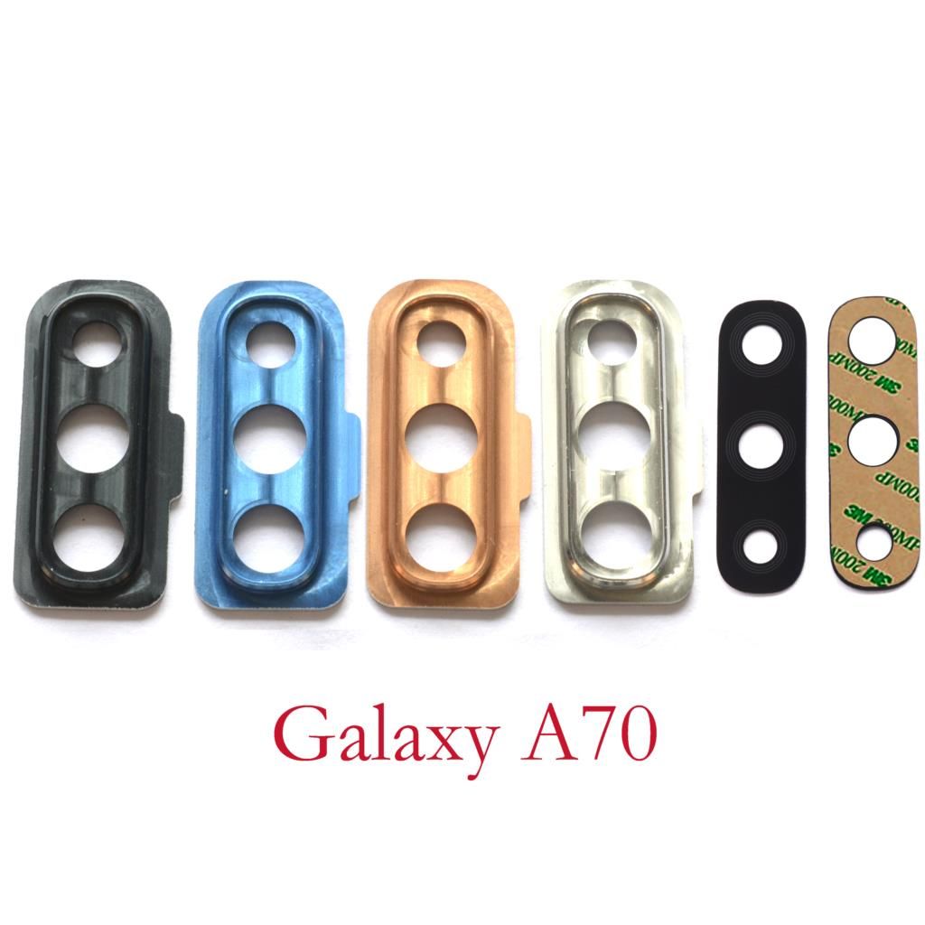 Back Rear Camera Lens Glass Cover Ring with lens for Samsung Galaxy A50 A70 2019   A505F A505 FN/DS A705F A705 FN/DS