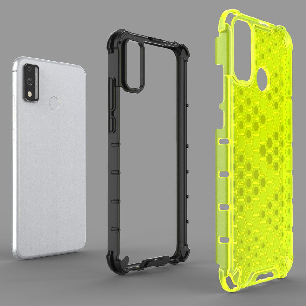 Casing for Honor 9X Lite Honeycomb Box PC - TPU Translucent Case Cover
