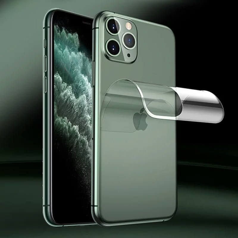 Iphone_12_pro_max/iphone_12_pro/iphone_12 /iphone_11/iphone_11_pro/iphone_x/iphone/iphone_xs/iphone_8 /iphone_7/iphone_6/iphone_7_plus/iphone_8_plus/iphone_6s এর জন্য ব্যাক সাইড প্রোটেক্টর ক্লিয়ার হাইড্রোজেল পলি