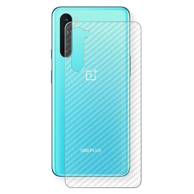 OnePlus_Nord Transparent 3D Carbon Fiber Back Skin Rear Screen Guard Protector Sticker