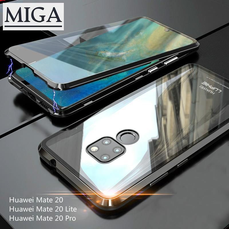 360 Full Magnetic Case For Huawei Mate 20 20 Pro 20 Lite Front Back Glass Cases For Huawei Mate 20 20 Pro 20 Lite Magnet Case Cover