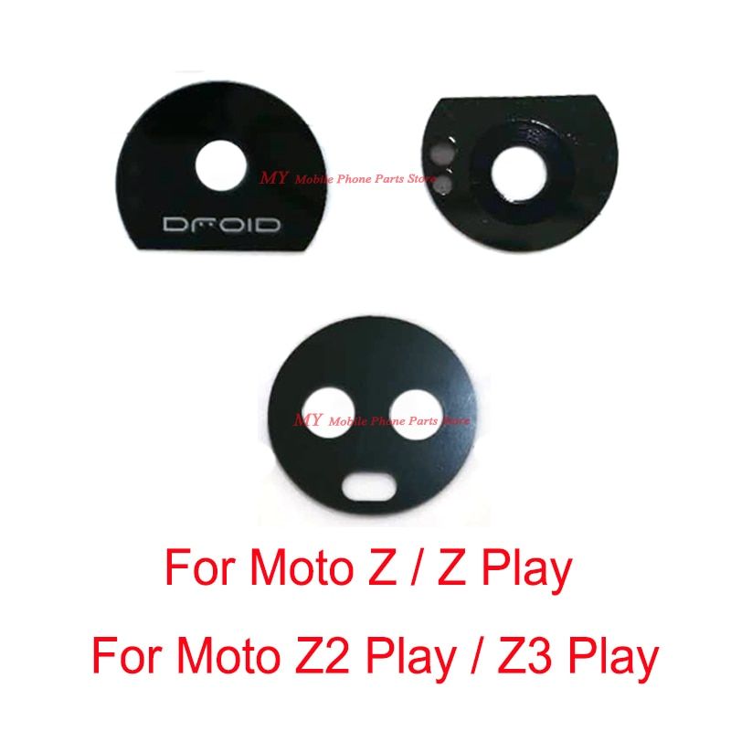 New Rear Back Camera Glass Lens For Motorola Moto Z Play / Z2 Play /  Z3 Play Back Big Camera Lens Glass Spare Repair Parts