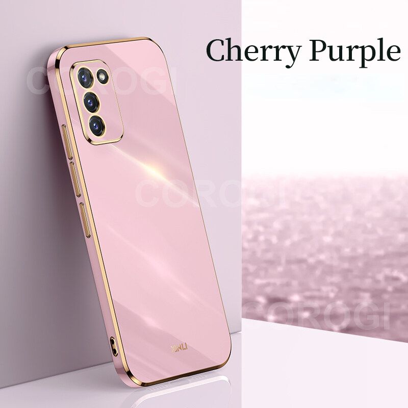For Samsung Galaxy M02s Back Cover Fashion Shiny Plating Square Bumper Camera Protection Case Soft Silicone Shockproof Protective Mobile Phone Cases