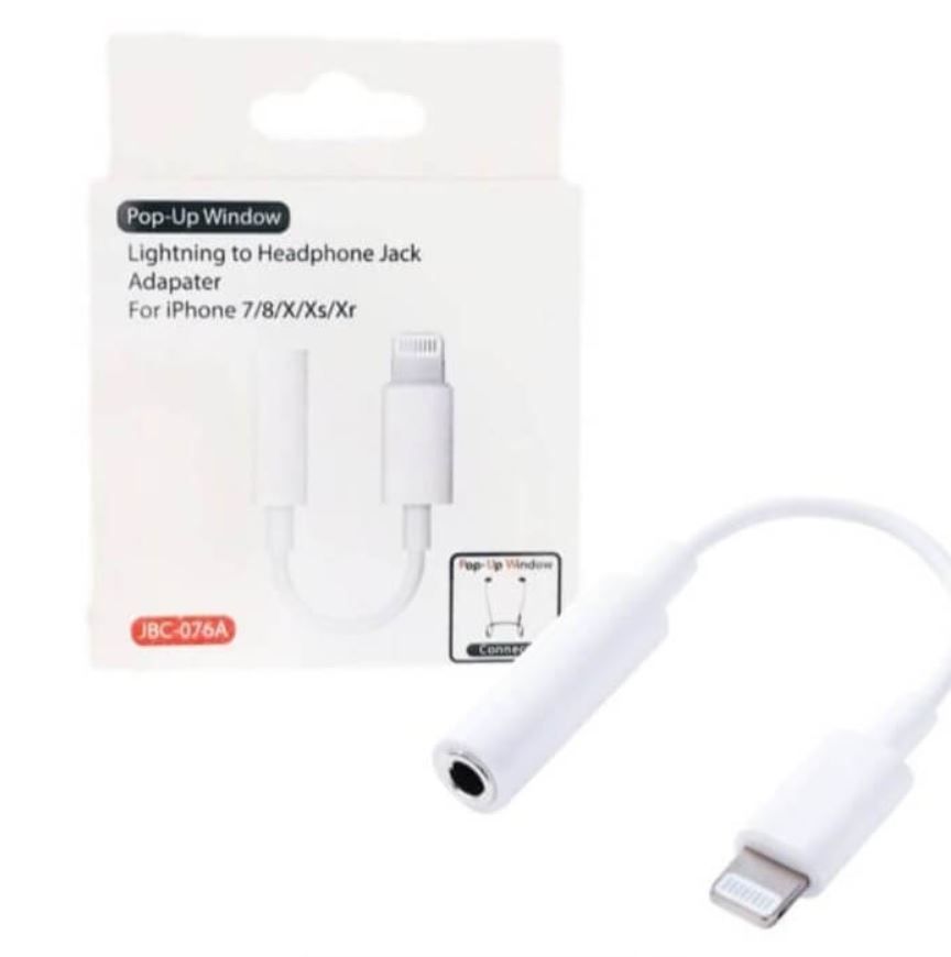 IPhone Lightning Port To 3.5mm Audio Adapter