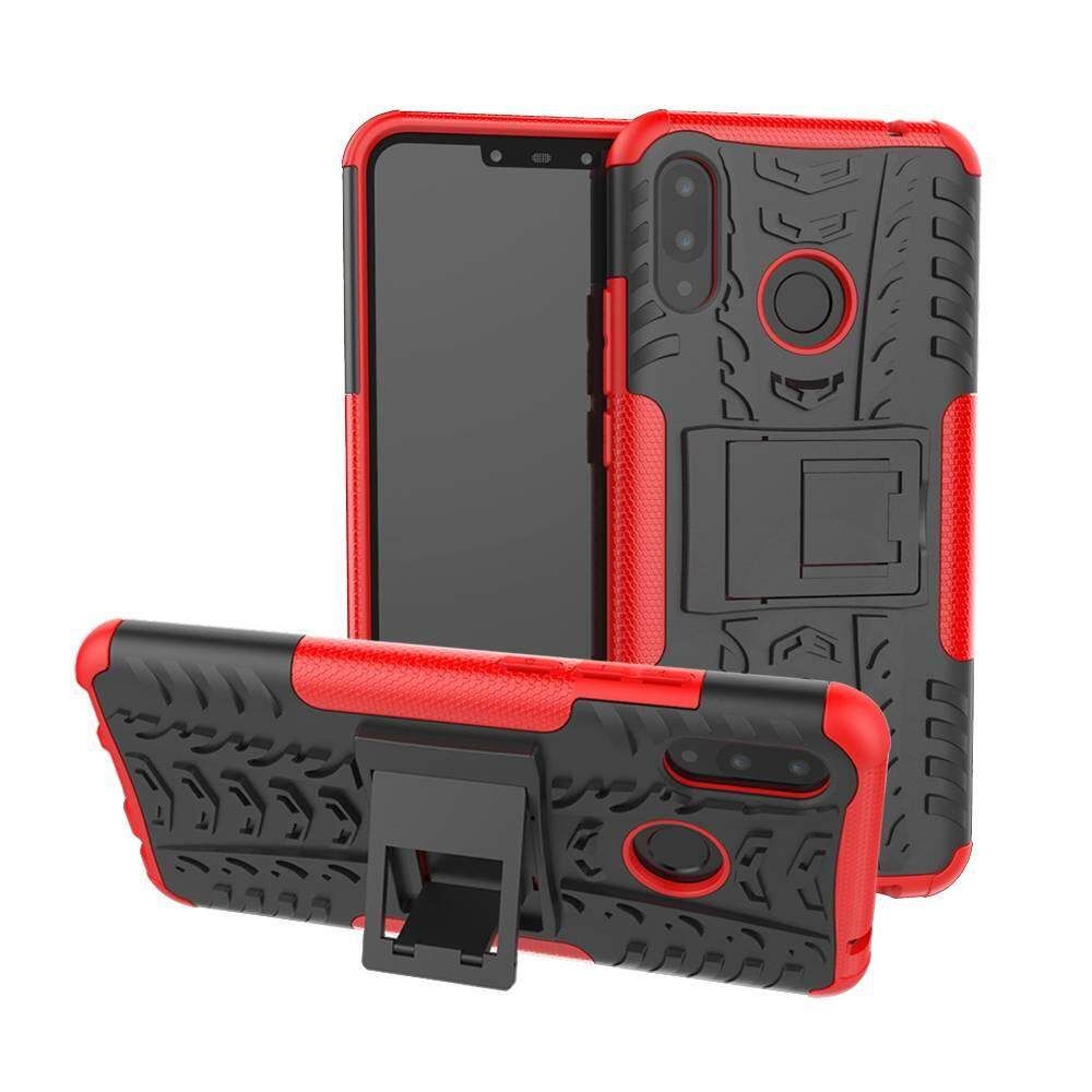 For Huawei Nova 3i Dual Layer Heavy Duty Armor Tough Hybrid Shockproof Stand Protective Case Cover