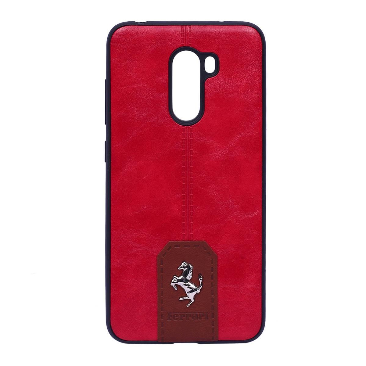 Ferrari Back Cover for Xiaomi Poco F1-Red