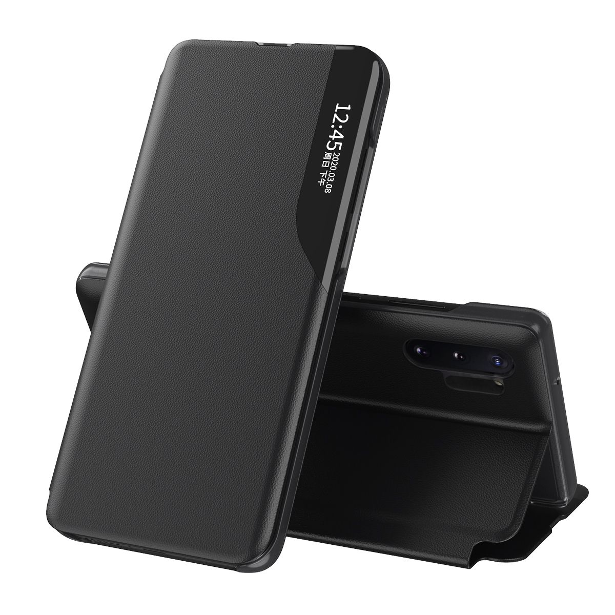 For Samsung Galaxy Note 10 Plus Flip Stand Cover PU Leather Protective Case
