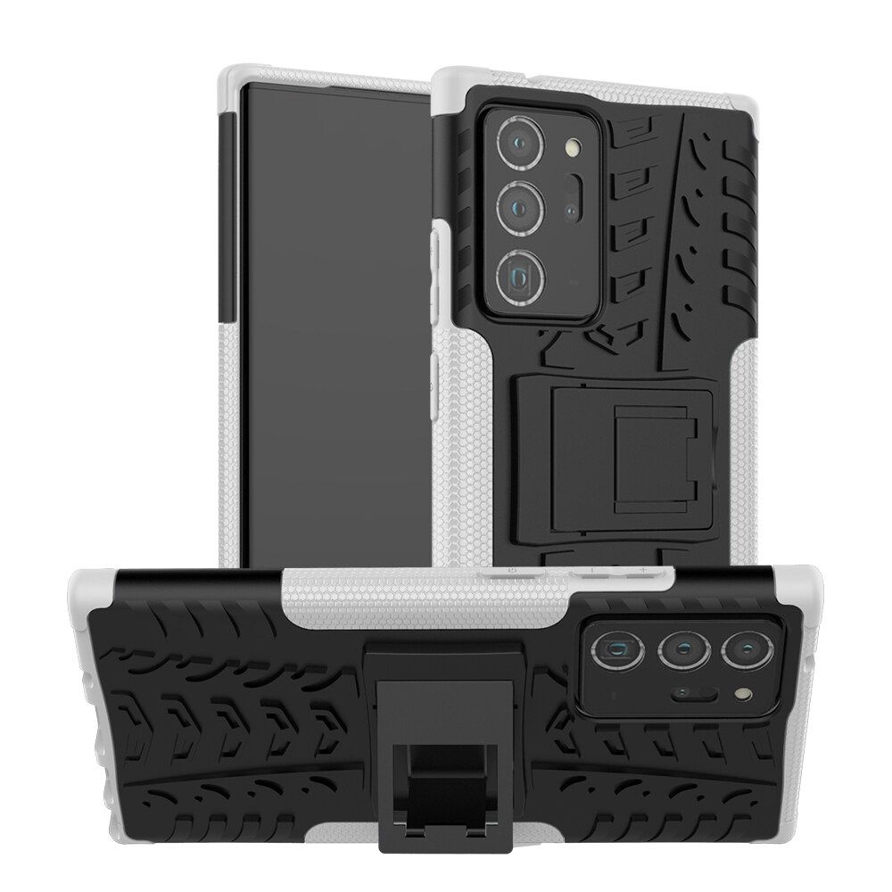 For Samsung Galaxy Note20 Ultra/Note20 Ultra 5G Dual Layer Heavy Duty Armor Tough Hybrid Shockproof Stand Protective Case Cover