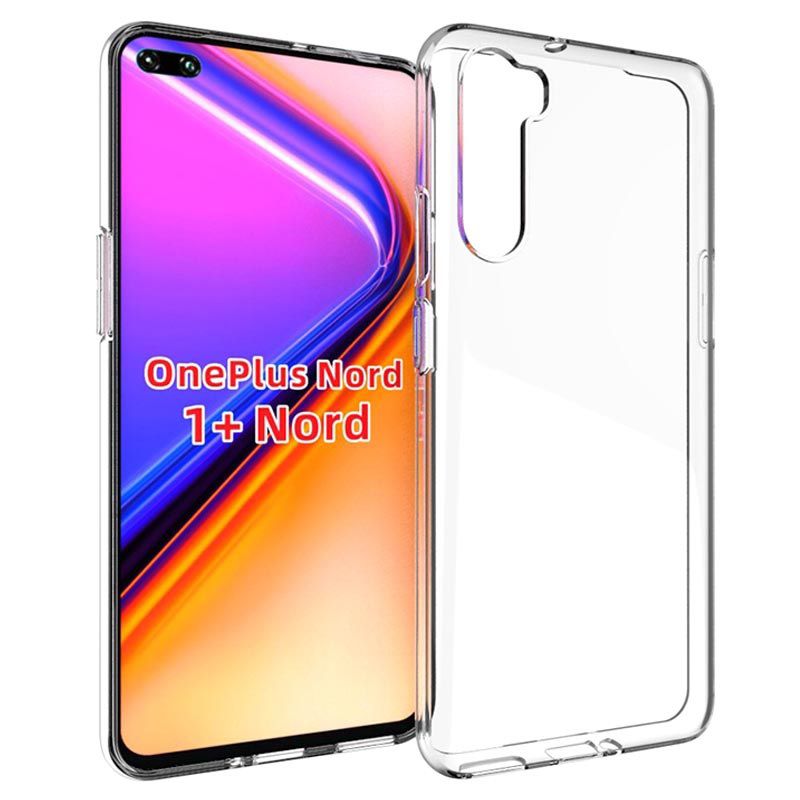 Oneplus nord এর জন্য ব্যাক কেস স্বচ্ছ কভার tpu ব্যাক কেস