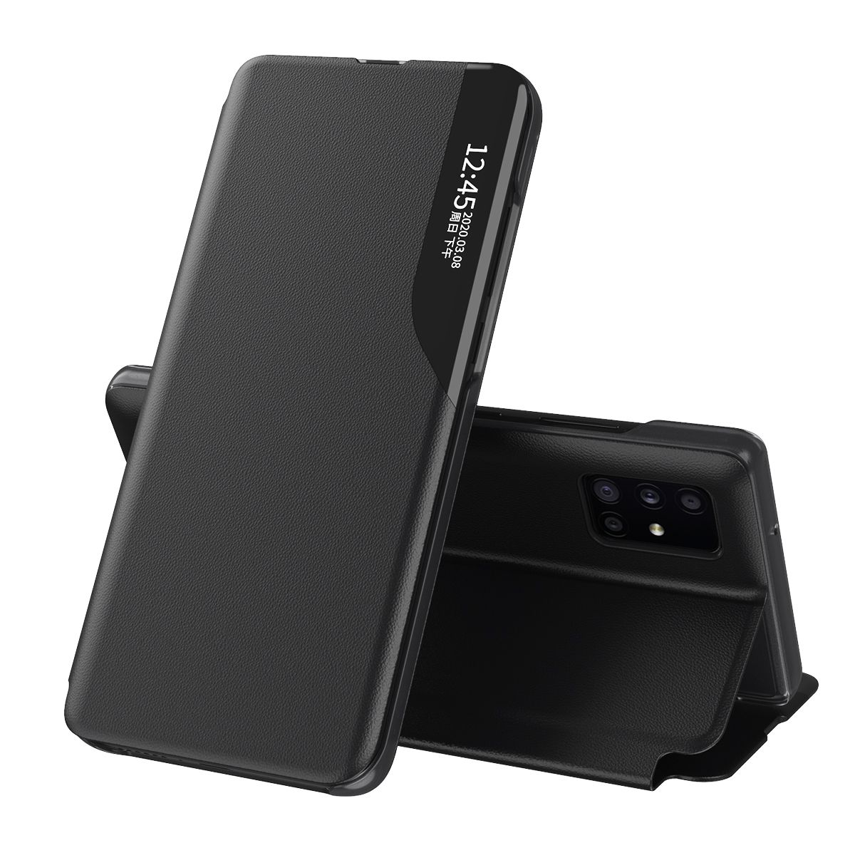 For Samsung Galaxy A51 Flip Stand Cover PU Leather Protective Case