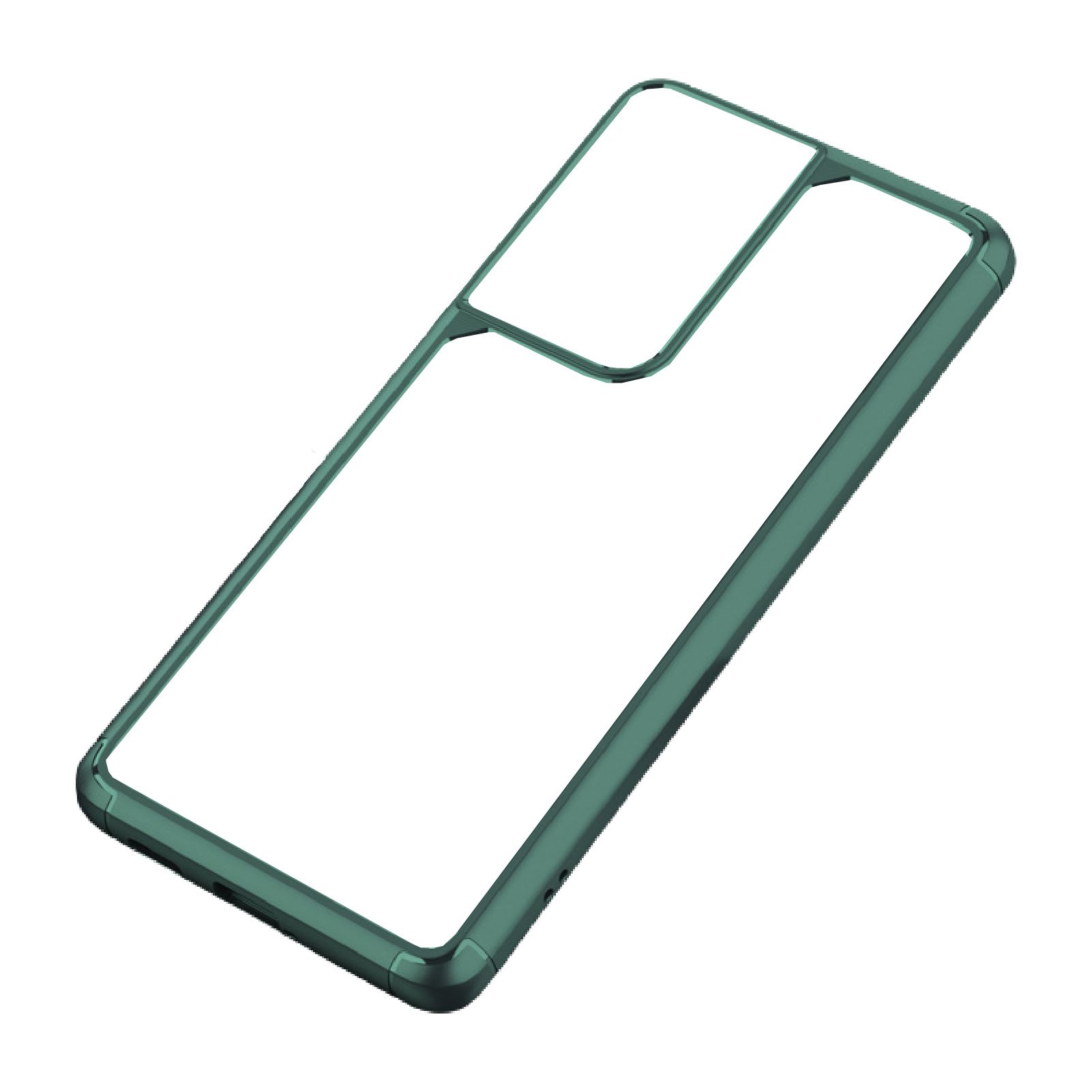 Scratch-Resistant Anti-Fall TPU PC Mobile Phone Case Protective Cover for Samsung Galaxy S21/Plus/Ultra