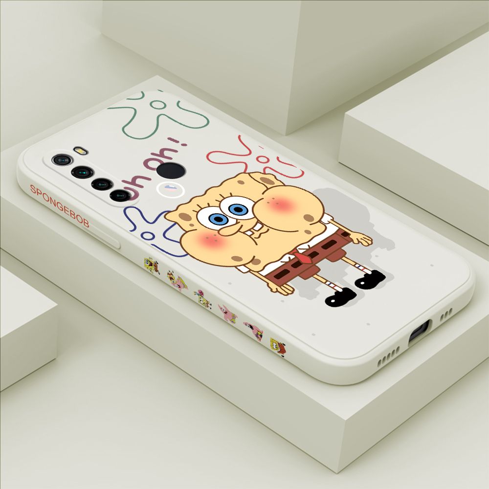 ZeroQiQi for Redmi Note8 Case Cartoon Anime Side Printing Cases Soft Liquid Silicone Phone Cover