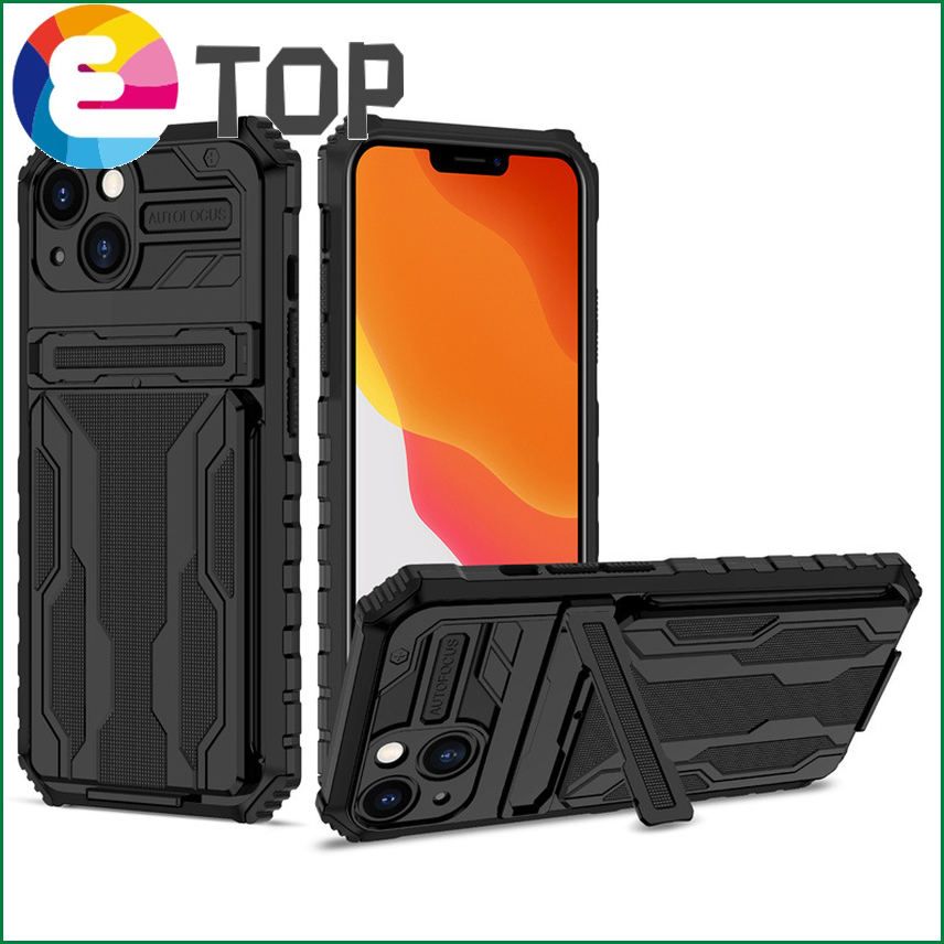 oppoA54 King Kong card bag mobile phone shell new realme5 suitable for C21 anti-fall all-inclusive A16 protective sleeve hard man