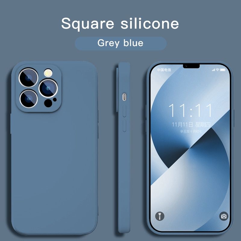 YYDS NEW 2021 Square Liquid Silicone Phone Case For iPhone 11 12 13 Pro Max Mini XS XR X 7 8 Plus SE 2020 Shockproof Coque Case