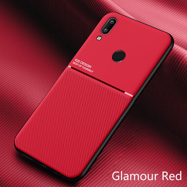 Lenuo Phone Case For Xiaomi Redmi Note 7 / Note 7 Pro Casing Anti-fall Soft Non-slip Silicone Magic Grain Back Cover