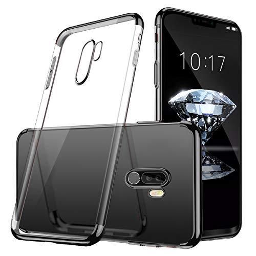 Tpu Back Cover for For Xiaomi Poco F1 - Transparent and Black