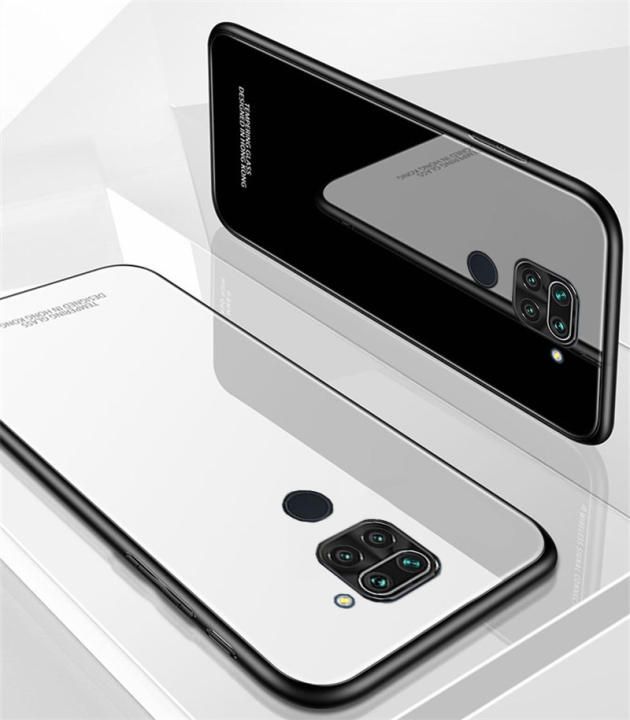 For Xiaomi Redmi Note 9 / Xiaomi Redmi 10X 4G HONG KONG DESIGN Scratchproof Tempered Glass Cover Case