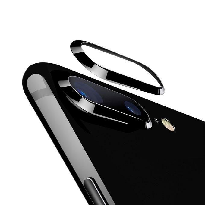 Camera Lens Metal Protective Ring For iPhone 8 Plus - Black