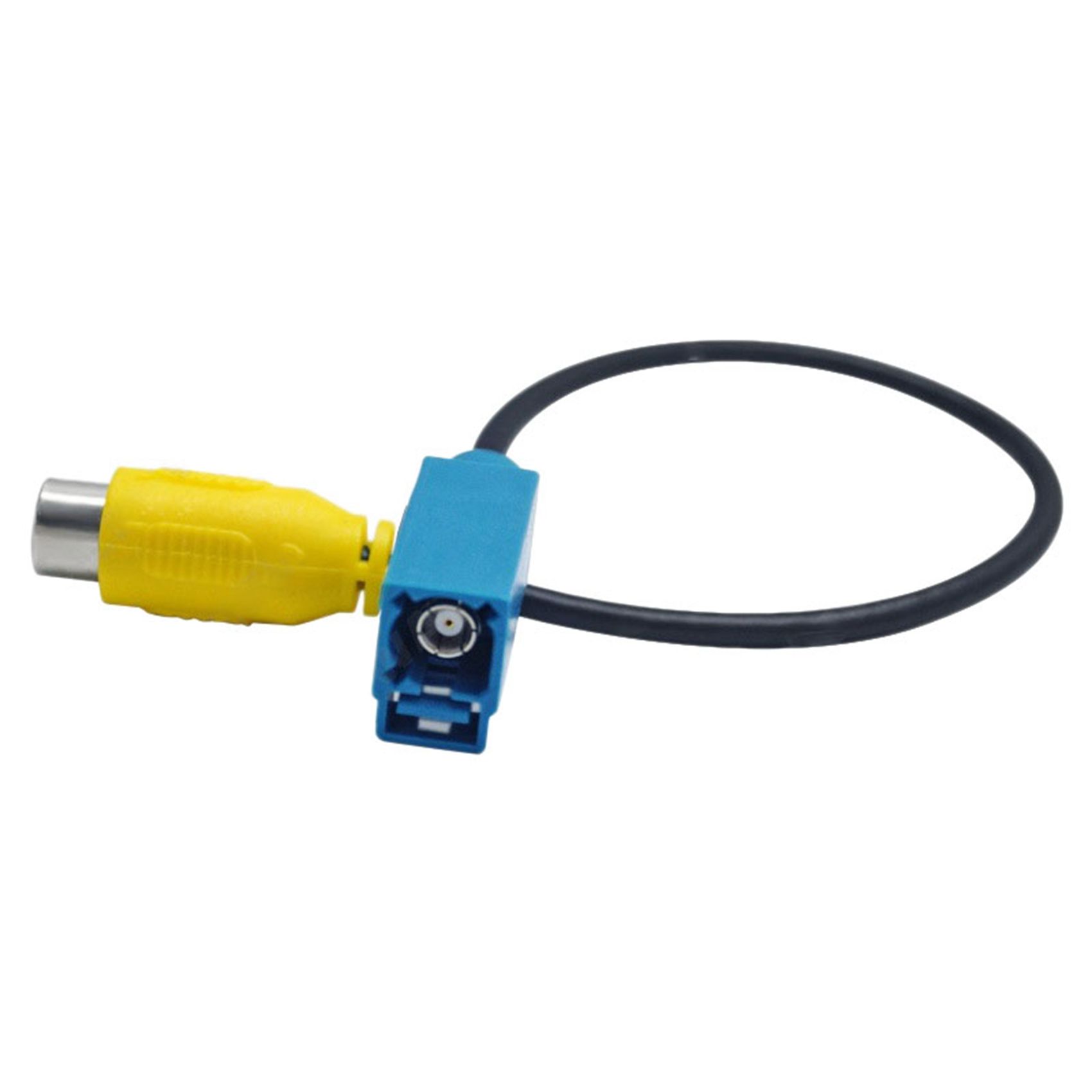 2X Fakra Reversing AV-IN Camera Video Connection RCA Cable Parking Adapter - Fakra to RCA Video Cable Adapter