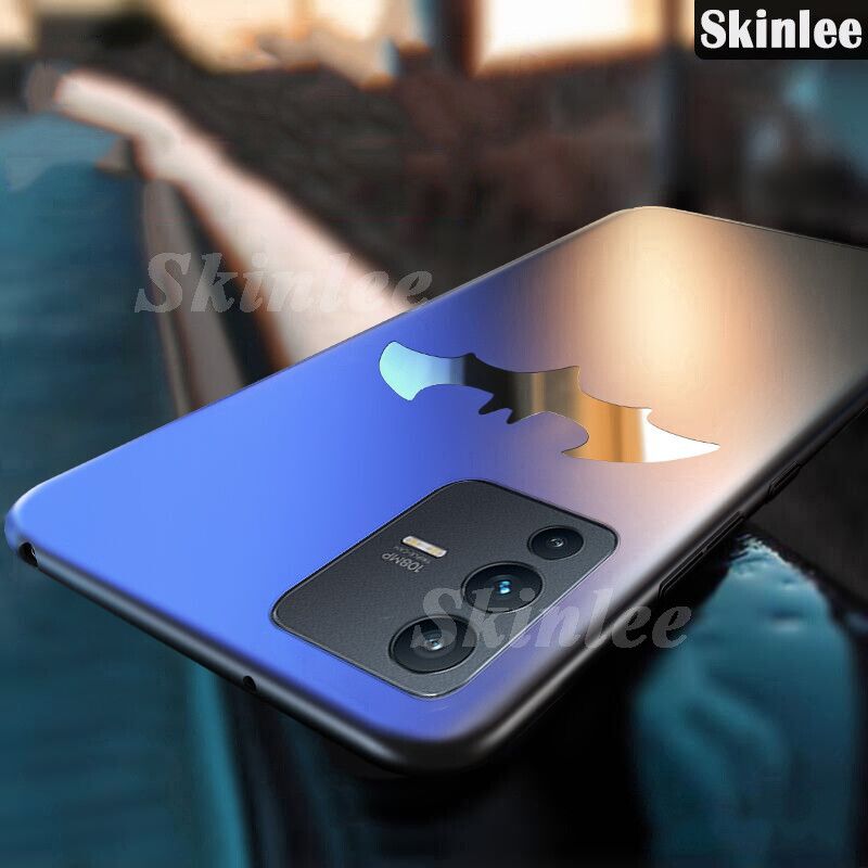 Skinlee Phone Case VIVO V23 Case Luxury Frosted Matte Back Slim Metal Bat man Non-slip Protective for VIVO V23 Back Cover