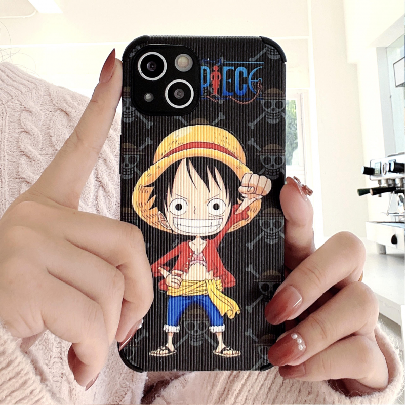 Olige Case For Huawei Nova 4 Trend Cartoon Luffy One Piece Camera Protection Soft Leather Phone Cover