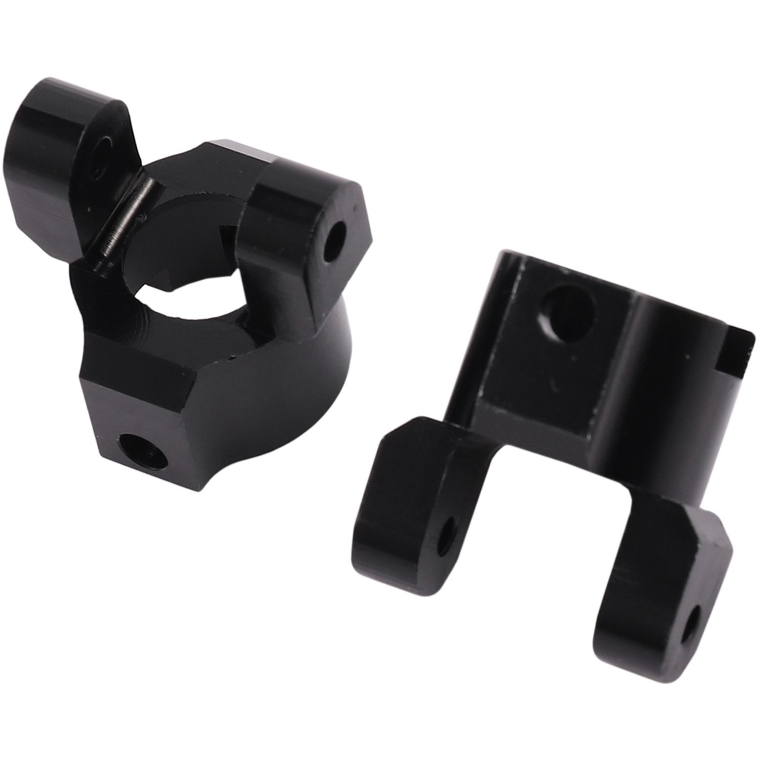 2PCS Alloy Front C Hub Bracket Axle Housing End Kit for RC Toy Car 1:10 HPI Venture FJ Cruiser Black