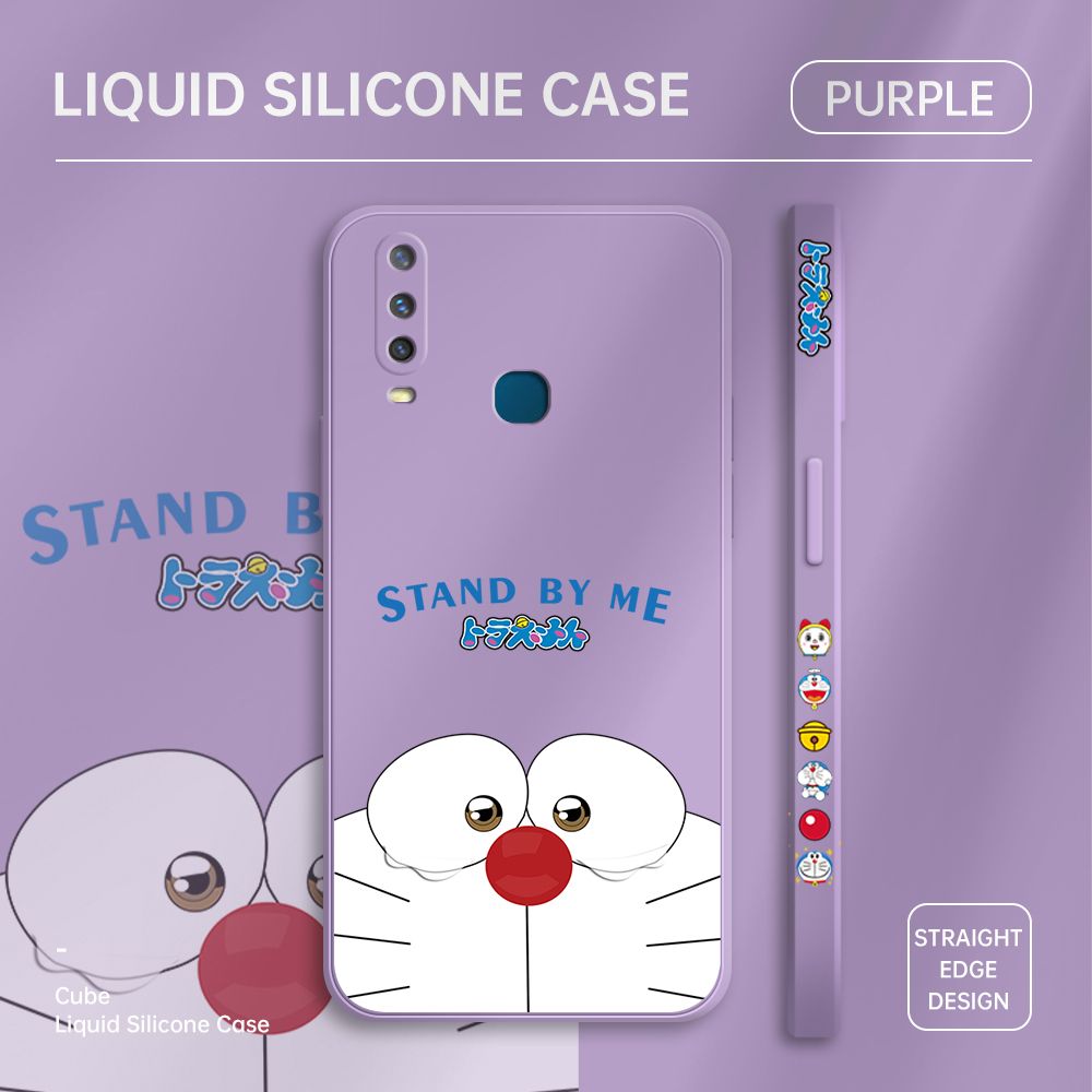 ZeroQiQi for Vivo Y15 Case Cartoon Weeping Cat Phone Cover Soft Full Lens Protection Casing Ultra Thin Soft Liquid Silicone Phone Cases