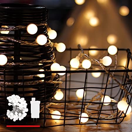 Warm White snow Ball Fairy Lights, Waterproof Decorative Fairy Lights 28 pieces set-MHN
