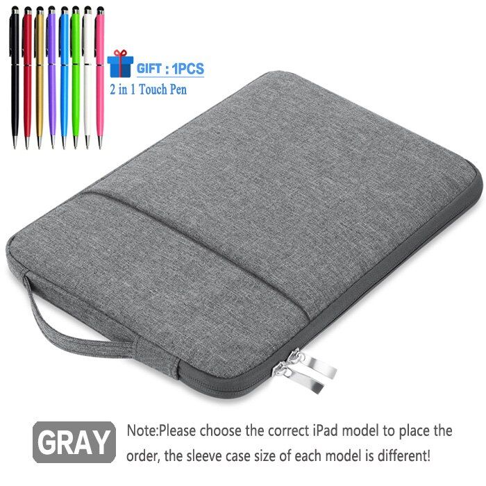 Case For Samsung S7 11 T870 S6 Lite 10.4 S5e A7 T500  Handbag Galaxy 10.1 T510 P600 T580 10.5 T590 Zipper Pouch Sleeve