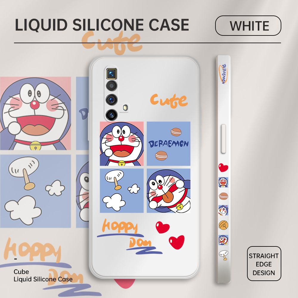 ZeroQiQi for Realme X3 SuperZoom Case Cartoon Cat Phone Cover Soft Full Lens Protection Case Ultra Thin Soft Liquid Silicone Phone Case